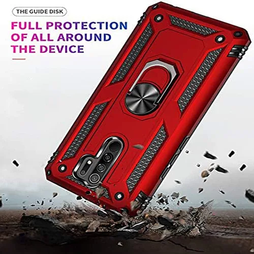 Miniatura 4 de Funda para Xiaomi Redmi 9 de 6.53 pulgadas con protector de pantalla de vidrio templado [2 unidades], híbrida resistente de doble capa