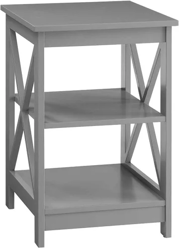 Convenience Concepts Oxford Mesa Auxiliar 15.75" - Mesa Moderna de Sala de Estar con Estantes de Almacenamiento, Mesa Auxiliar de Noche Transicional