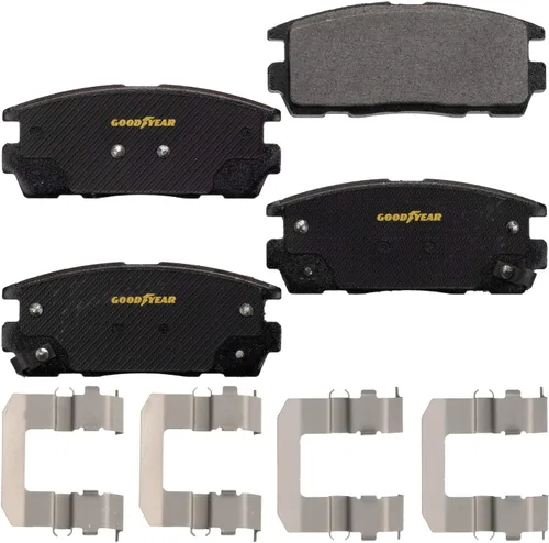 Goodyear Brakes GYD1275 - Juego de pastillas de freno de disco trasero de cerámica de carbono para camiones y SUV, pieza de repuesto para Captiva