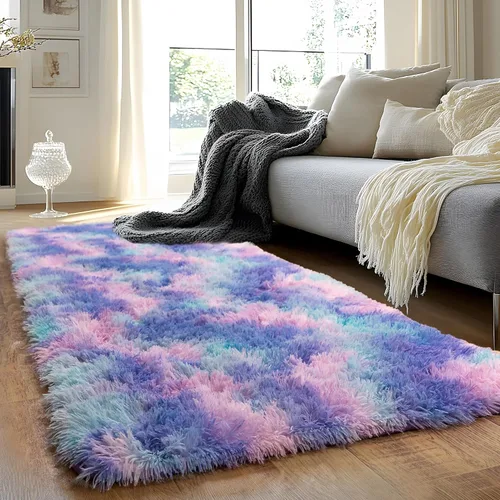 Miniatura 98 de Alfombras de Pasillo para Dormitorio 2x6 pies Alfombras de Pasillo para Pasillos Antideslizantes Suaves de Pelo Largo Alfombra de Cabecera, Alfombra