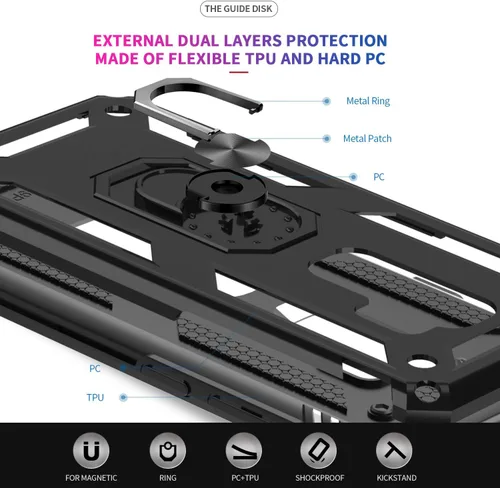 Miniatura 5 de LeYi Funda para Samsung Galaxy S9 Plus, Galaxy S9+ Plus con [paquete de 2] protector de pantalla curvado 3D, [grado militar] soporte de anillo