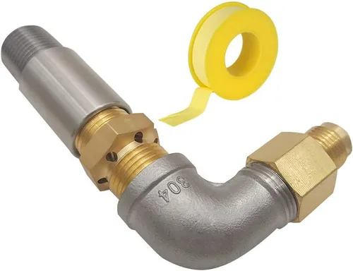Miniatura 7 de MENSI Válvula pulverizadora de boquilla mezcladora de aire de 1/2 pulgada para fogata de gas propano en acero inoxidable, latón