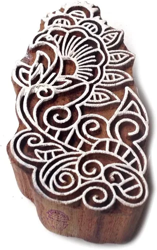 Miniatura 11 de Royal Kraft Sellos de madera DIY tela, textil, arcilla, cerámica, papel, bloques de impresión de henna THAtag012