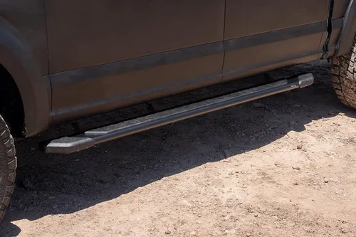 Miniatura 7 de Raptor Series Estribos de 5 pulgadas de aluminio negro compatible con Crew Cab 15-26 F-150 17-26 F-260/F-350 Super Duty