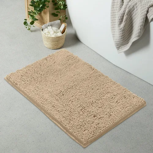 Miniatura 14 de LuxUrux Tapete de microfibra afelpada, de felpilla extrasuave, pelo largo de 1 pulgada, muy absorbente, para baño o ducha, lavar y secar a máquina