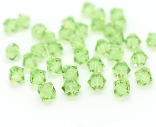 Miniatura 30 de 100 piezas auténticas Preciosa de 3 mm (0,12 pulgadas) cuentas sueltas de cristal bicono facetado pequeño amatista púrpura compatibles con cristales