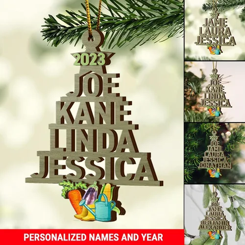 Miniatura 3 de V VIBEPY Adornos personalizados para agricultores, adornos de Navidad para agricultores, adornos de Navidad para agricultores, adornos de 3.5