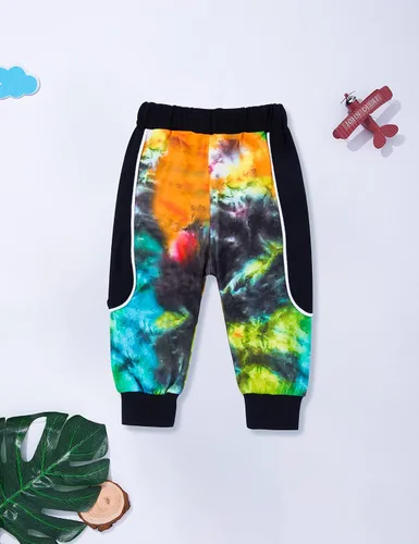 Miniatura 9 de KANGKANG Conjunto de sudadera de manga larga con estampado de letras para niños pequeños, conjunto de pantalones con estampado de dinosaurio