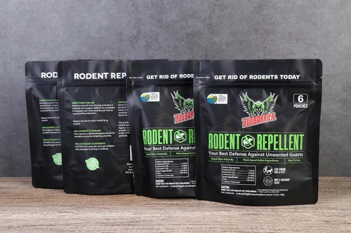 Miniatura 9 de Bolsas de disuasión repelentes de ratones extra fuertes, USDA 99% a base biológica, aceites de menta y romero repelen ratones que anidan