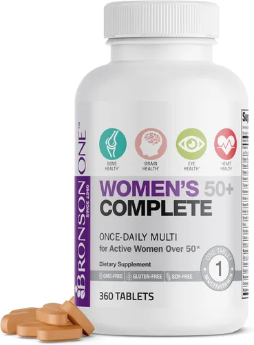 Miniatura 10 de Bronson ONE Daily Multivitamínico Multimineral Completo 50+ para mujer, 180 tabletas