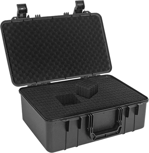 Miniatura 10 de Funda rígida protectora a prueba de golpes y resistente al agua con inserción de espuma DIY personalizada para cámara, etc, 11 X 9.5 X 5 pulgadas