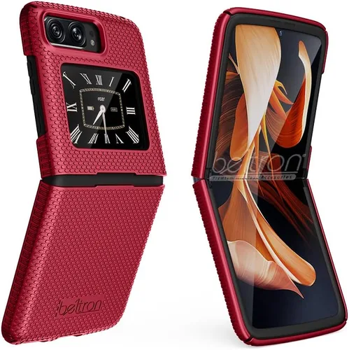 Miniatura 9 de BELTRON Funda para Motorola RAZR 5G 2022, carcasa rígida a presión para Moto RAZR 3 5G Flip Phone (3ª generación) XT2251-1 (negro)