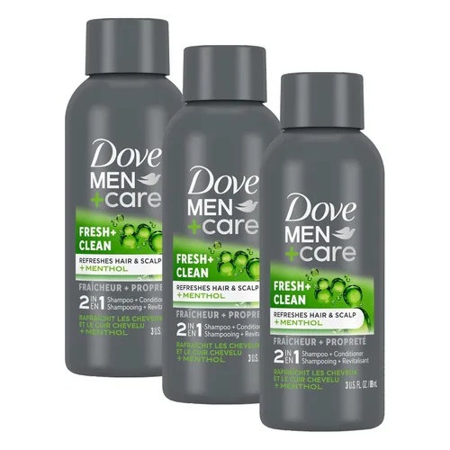 Miniatura 11 de DOVE MEN + CARE Champú y Acondicionador Fortificante 2 en 1 para Cabello Normal a Graso Fresco y Limpio con Cafeína Ayuda a Fortalecer el Cabello
