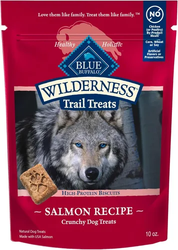 Miniatura 19 de Blue Buffalo Wilderness Trail Treats - Galletas crujientes para perros, sin granos, con alto contenido de proteínas, receta de pavo, bolsa de 24