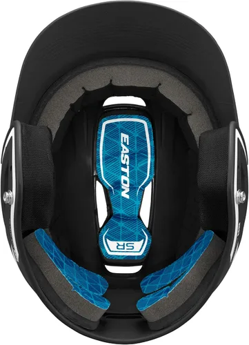 Miniatura 3 de Easton Z5 2.0 - Casco de bateo de béisbol Incluye protector de mandíbula reversible Negro / Blanco