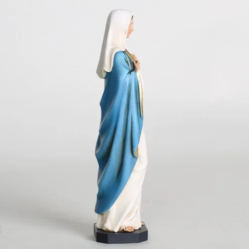Miniatura 5 de BC Estatua Católica del Inmaculado Corazón de María, 10" de Alto Figura de la Bendita Santa Madre Virgen María para Altar, Decoración Devota