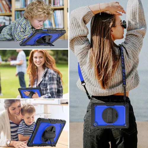 Miniatura 8 de HXCASEAC Funda para Samsung Galaxy Tab S6 Lite de 10,4 pulgadas, protectora con protector de pantalla/correa de mano/soporte para bolígrafo S, a