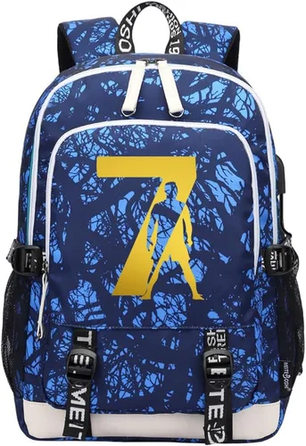Miniatura 11 de Soccer Player 7 Mochila deportiva multifunción para viajes, portátil, para fanáticos del fútbol, para hombres y mujeres, negro - 2, Tamaño único