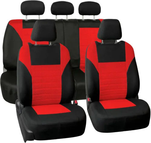 Miniatura 12 de FH Group Juego de fundas de asiento delantero de automóvil de malla de aire 3D premium, fundas de asiento compatibles con bolsa de aire, de ajuste