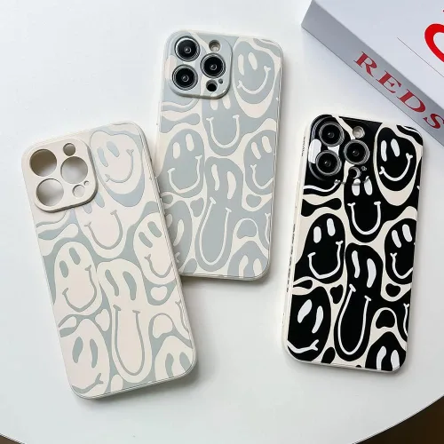 Miniatura 2 de Bonita funda para teléfono compatible con iPhone 13 Pro Max, fundas de silicona líquida, diseño femenino de caricaturas, goma de gel suave de negro