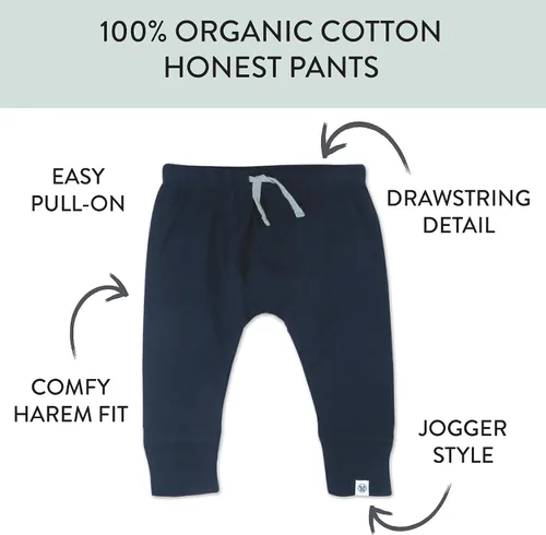 Miniatura 3 de HonestBaby Honest Pants Joggers Pull on 100% Organic Cotton for Infant Baby and Toddler, Boys, Girls, Unisex