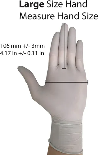 Miniatura 7 de Guantes desechables, aptos para alimentos, guantes de nitrilo Lite Duty, ligeros y resistentes, (250 unidades)