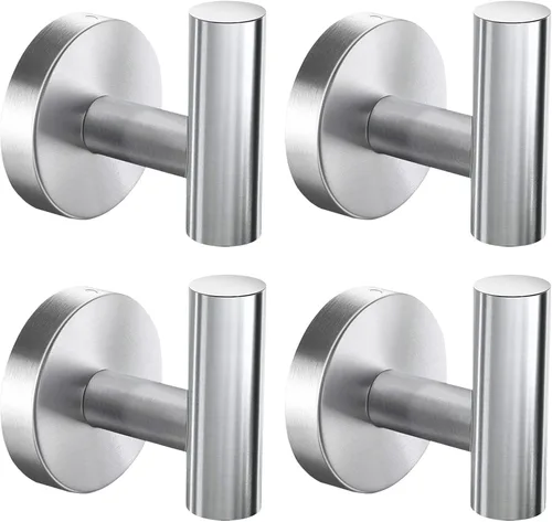 Miniatura 6 de VAEHOLD Ganchos para toallas de pared, soporte resistente al agua, ganchos para toallas de baño para colgar abrigos, ropa, gancho de armario