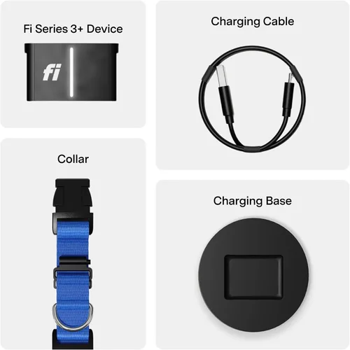 Miniatura 8 de Nuevo Collar Rastreador Inteligente para Perros de la Serie Fi 3+ [Miembrosía de 12 Meses Incluida] Rastreador GPS para Perros con Monitoreo