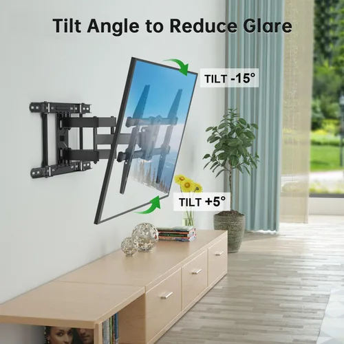 Miniatura 4 de USX MOUNT Soporte de pared para TV con certificación UL para televisores de 42 a 84 pulgadas de hasta 110 libras y pernos de madera de 8 a 24