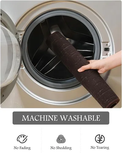 Miniatura 6 de AMOAMI - Tapete de baño - Tapetes de piso de baño absorbentes de secado rápido - Tapetes de baño lavables con respaldo de goma para alfombras