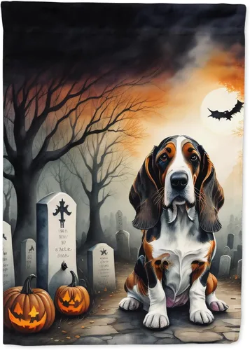 Miniatura 68 de Caroline's Treasures DAC2011GF - Bandera decorativa para jardín de Halloween con diseño de beagle para jardín, jardín, jardín, jardín, multicolor
