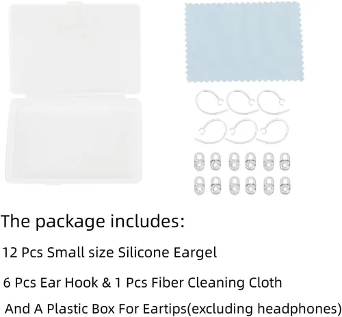 Miniatura 6 de Puntas de auriculares compatibles con Plantronics M155 - Puntas de silicona para los oídos, puntas para auriculares, puntas de repuesto
