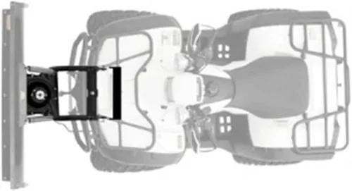 Miniatura 5 de WARN 37852 Powersports ATV Kit central de montaje para quitanieves, color negro