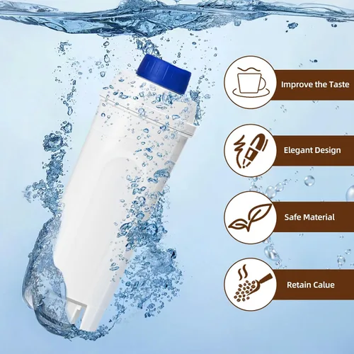 Miniatura 5 de Filtro de agua para máquina de café compatible con filtro Delonghi DLSC002, ECAM, ESAM, ETAM, BCO, EC, EC680, EC800, filtro para máquina de café