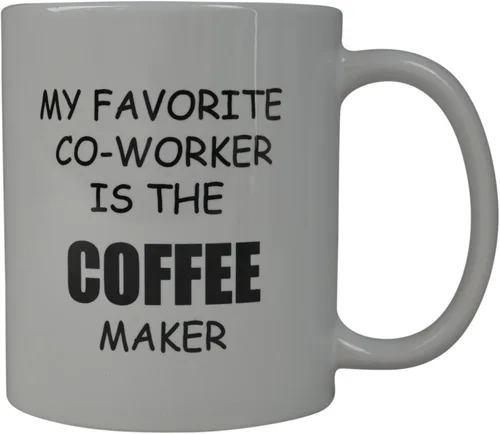 Miniatura 2 de Rogue River Tactical Taza de café divertida con texto en inglés "My Favorite Coworker is the Maker", gran idea de regalo para oficina, fiesta