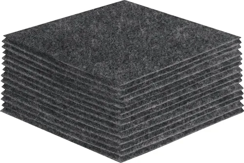Miniatura 198 de FabricLA Hojas de fieltro acrílico para manualidades, cuadrados de fieltro precortados suaves de 4 x 4 pulgadas (3.9 in x 3.9 in), utiliza hojas