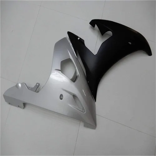 Miniatura 6 de Carenado de inyección negro plateado apto para Yamaha YZF 2003-2005 R6 y 2006-2009 R6S nuevo kit pintado ABS plástico motocicleta carrocería mercado