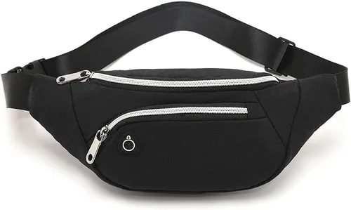 Miniatura 16 de Riñonera para hombres y mujeres, riñonera para entrenamiento, viajes y correr. (004)Negro