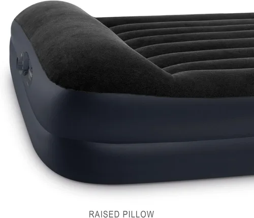 Miniatura 3 de Intex Raised Airbed Mattress with Built-in Pump, Dura-Beam Plus Pillow, Twin - Portable Inflatable Luxury Blow-Up Bed for Adults, Camping, Guests
