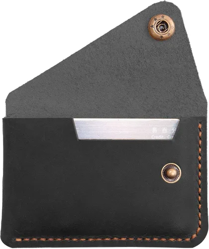 Miniatura 2 de Tarjetero de cuero, billetera para tarjetas de crédito, cartera tarjetero, billetera minimalista, regalo de Navidad