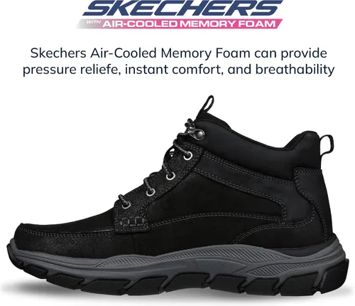 Miniatura 5 de Skechers Respected-Boswell Mid Top - Tenis de cuero con puntera tipo mocasín para hombre