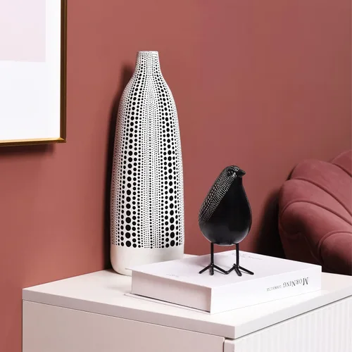 Miniatura 5 de Quoowiit Esculturas para decoración del hogar, Figura de pájaro para decoración de estante, Decoraciones modernas para sala de estar, dormitorio