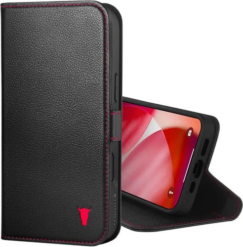 Miniatura 23 de TORRO Funda de cuero compatible con iPhone 17 de 6.3 pulgadas 2025, funda de piel prémium con función atril y ranuras para tarjetas