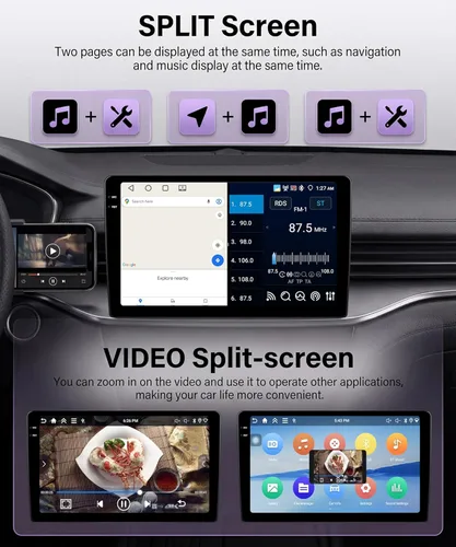 Miniatura 7 de Radio de coche 2G+64G para Toyota Corolla 2009-2013, estéreo de coche Android inalámbrico Carplay, Rimoody pantalla táctil de 9 pulgadas