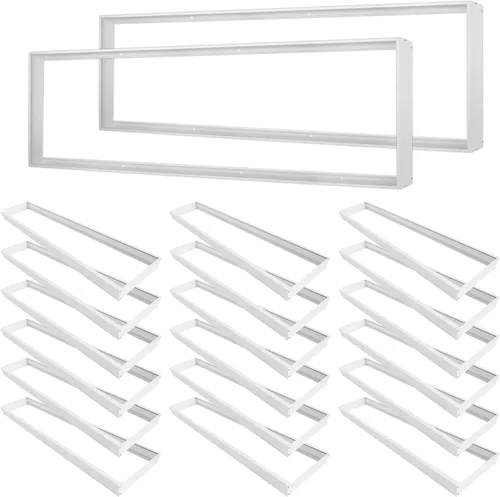 Miniatura 7 de Kit de montaje en superficie de 1 x 4 para panel plano LED, marco de techo de aluminio para 12 x 48 x 3.13 pulgadas, bueno para panel iluminado