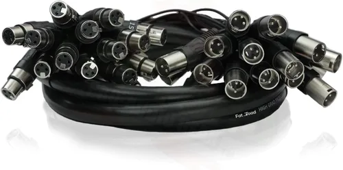 Miniatura 4 de Fat Toad Cable de serpiente XLR de 16 canales de 10 pies (ShieldedPRO X Series) – Cable de conexión de audio para estudio, escenario, interfaz