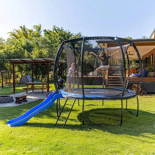 Miniatura 7 de SpaceJump Lunar Trampoline, Outdoor 8 FT, 10 FT, 12 FT, 14 FT, 16 FT Round Bouncer with Safety Net, Optional Accessories, Black