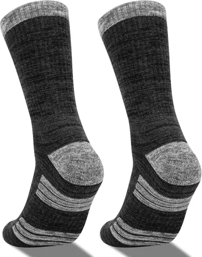 Miniatura 3 de YUEDGE 5 pares de calcetines de senderismo para hombre que absorben la humedad, calcetines acolchados para botas de trabajo para talla 6-9, 9-12