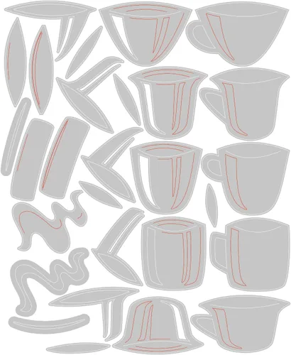 Miniatura 2 de Sizzix Juego de troqueles Thinlits 28PK Papercut Café de Tim Holtz, 666287