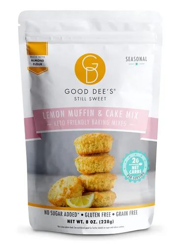 Miniatura 16 de Good Dees Mezcla para Hornear Baja en Carbohidratos, Mezcla para Galletas de Azúcar, Mezcla para Hornear Keto, Sin Azúcar Añadido, Sin Lácteos, Sin